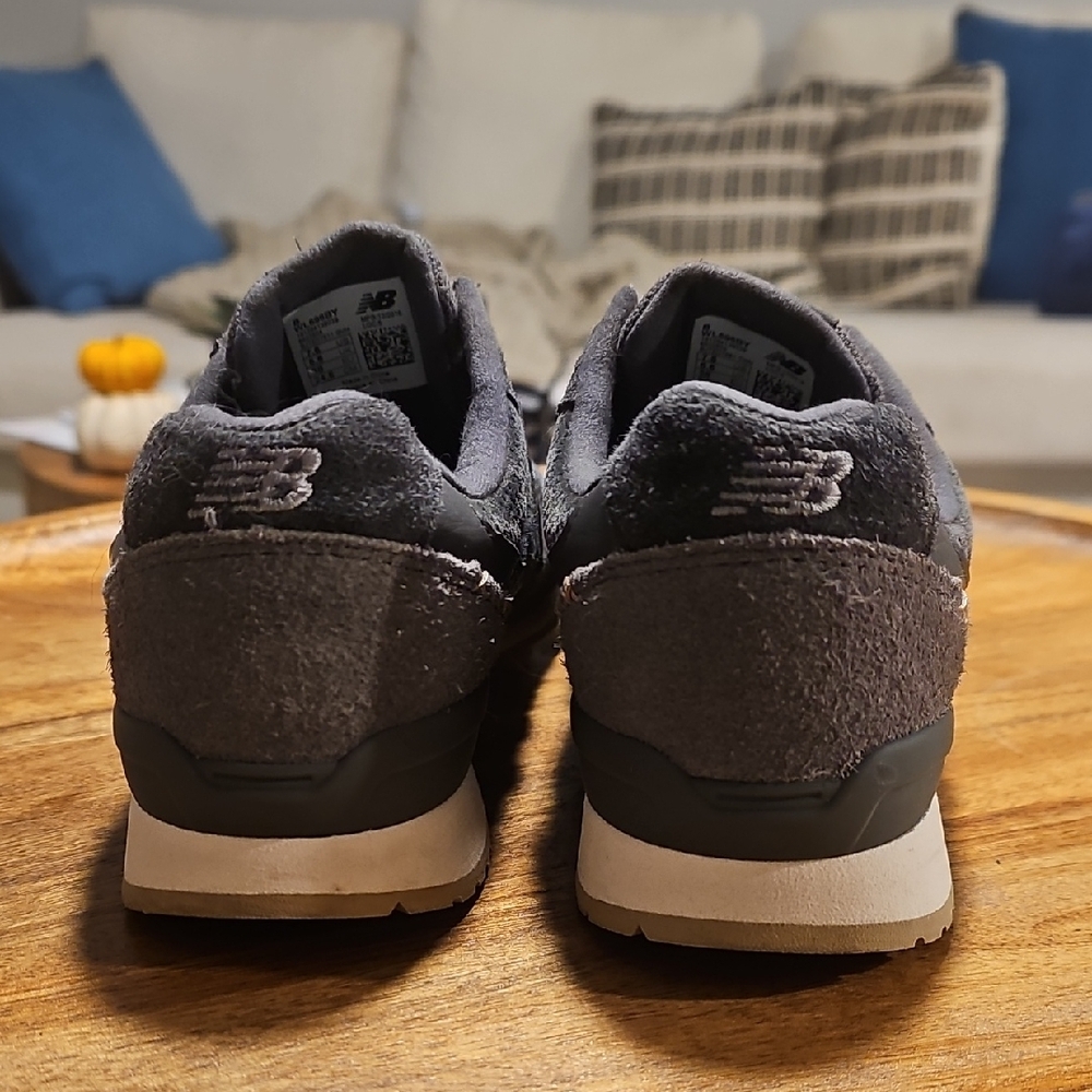 New Balance 696 Dark Gray Sneakers - Picture 5 of 6
